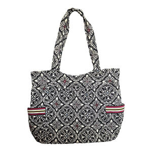 Vera Bradley Black And White Shoulder Bag Purse Tote